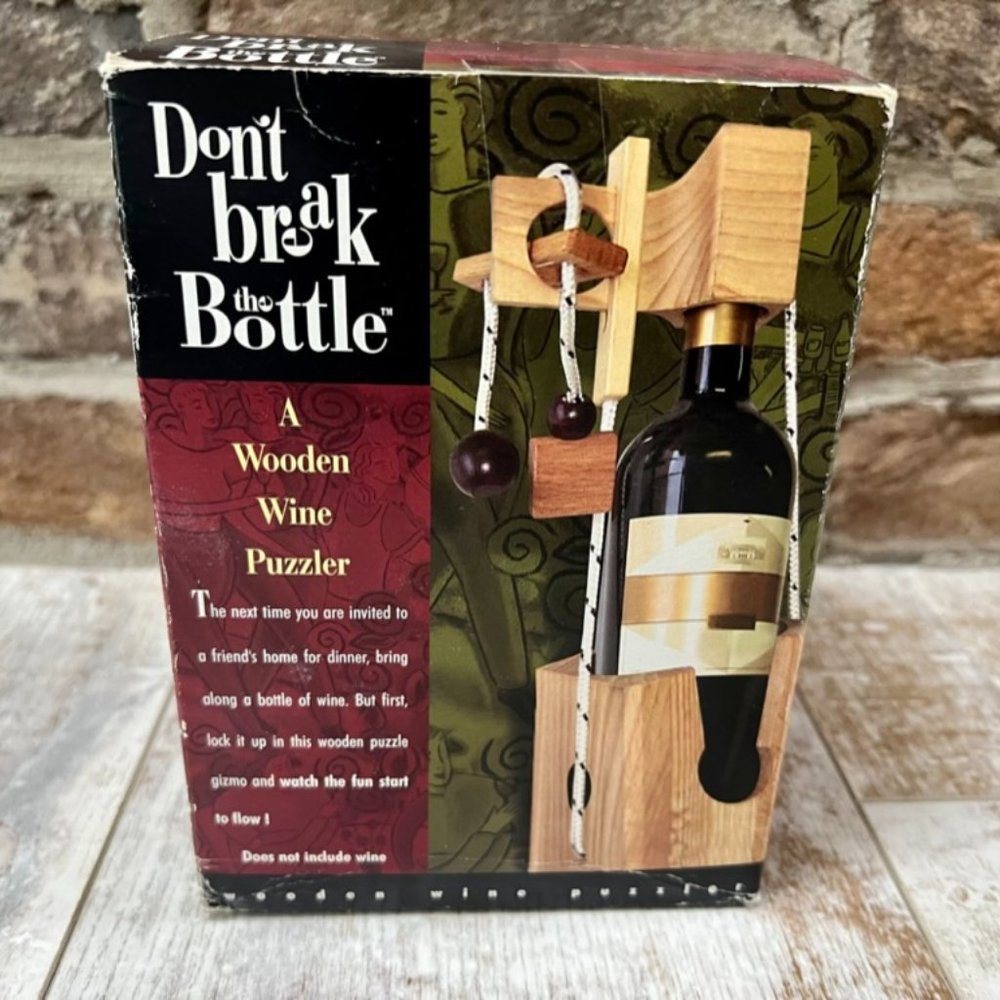 "Don't Break the Bottle" Holder/Puzzler